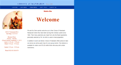 Desktop Screenshot of choiceofmandarin.com