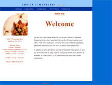 Tablet Screenshot of choiceofmandarin.com